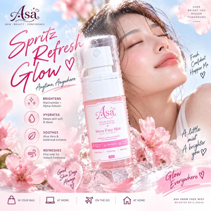 ASA Snow Face Mist 30ml - for brightening & hydration